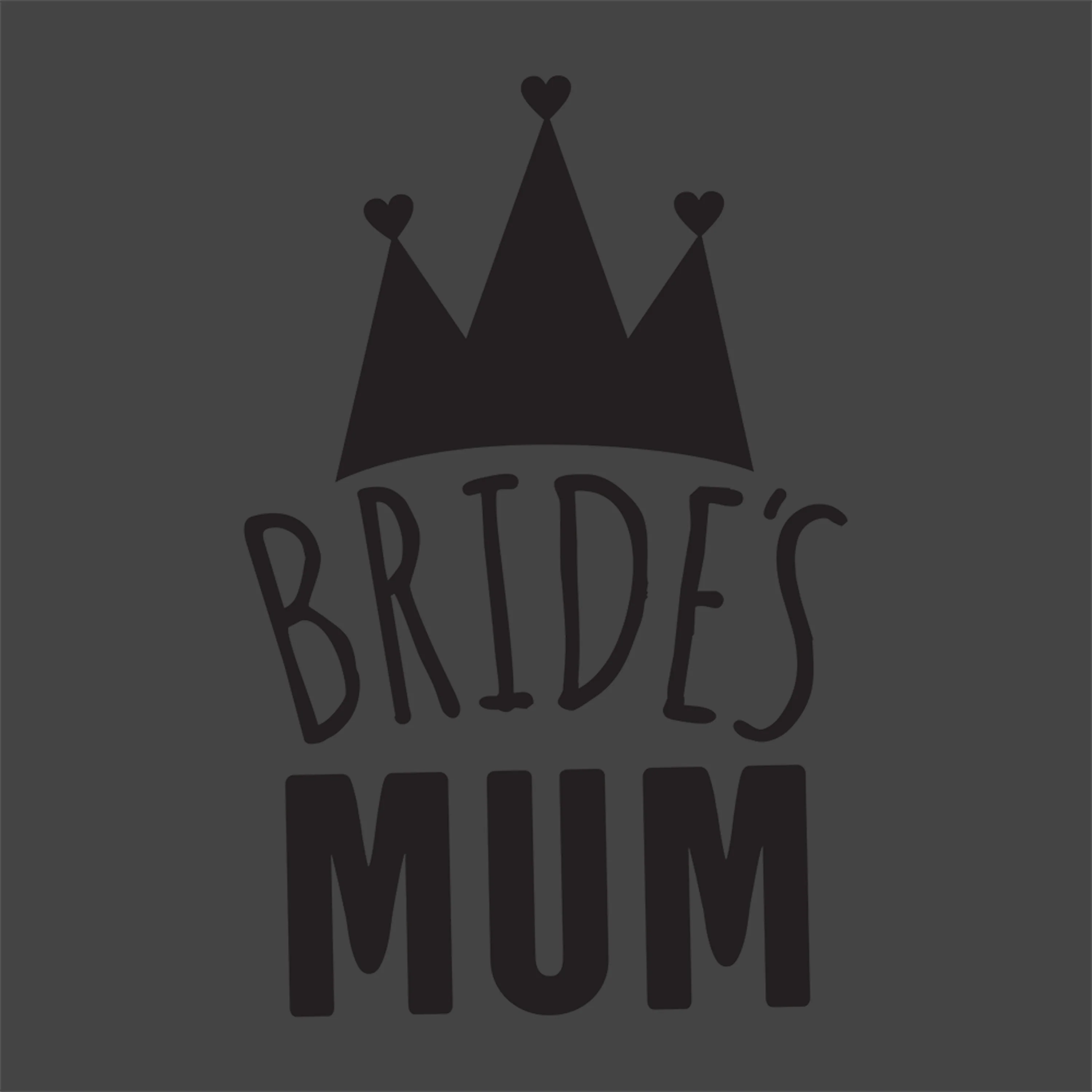 Brides mum Hearts Crown - Wedding