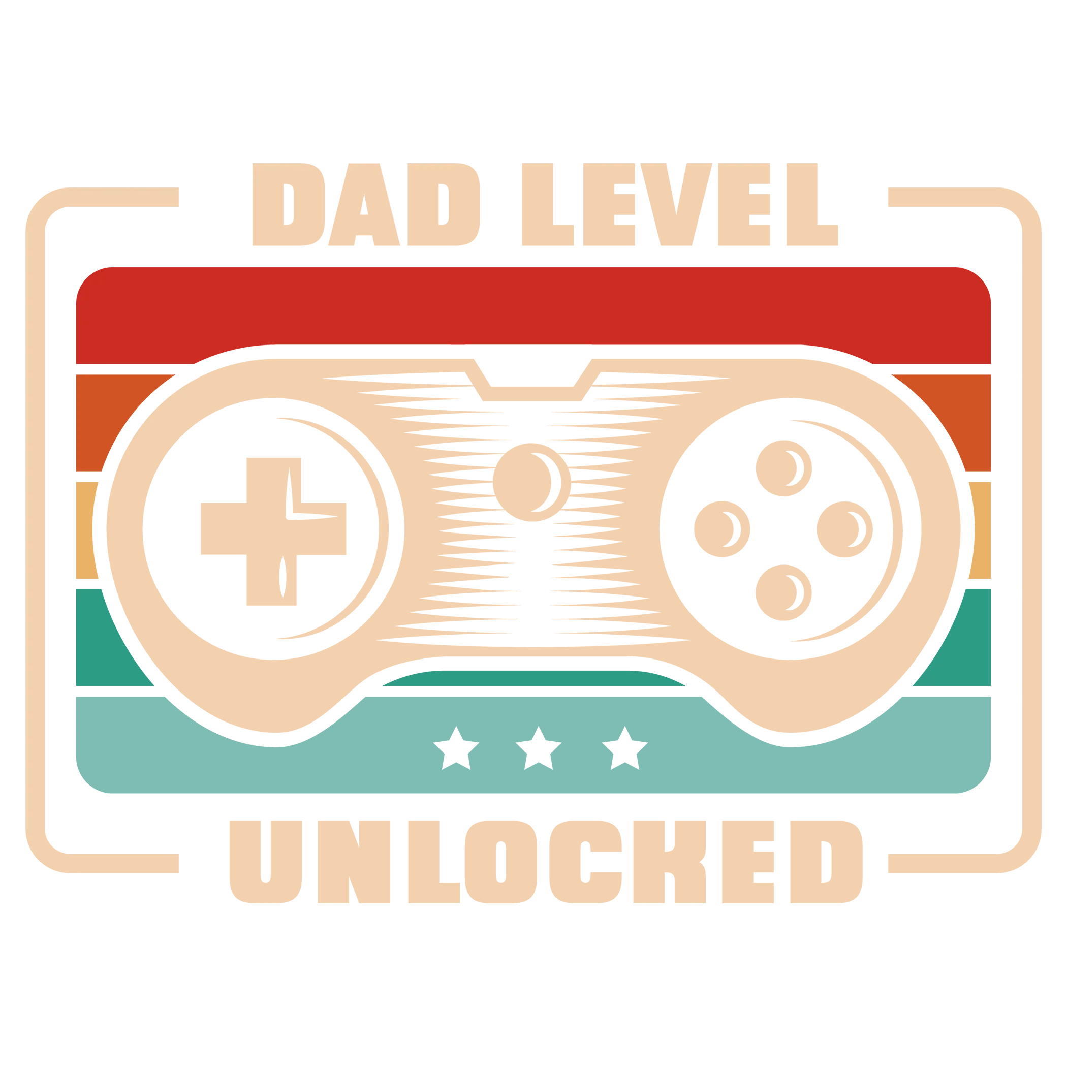 Dad Level Unlocked Tape - Fathers Day