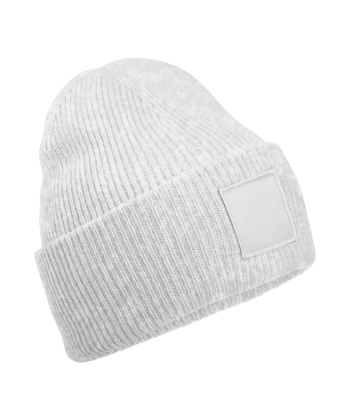 Deep-cuffed tonal patch beanie B336R - Image 5